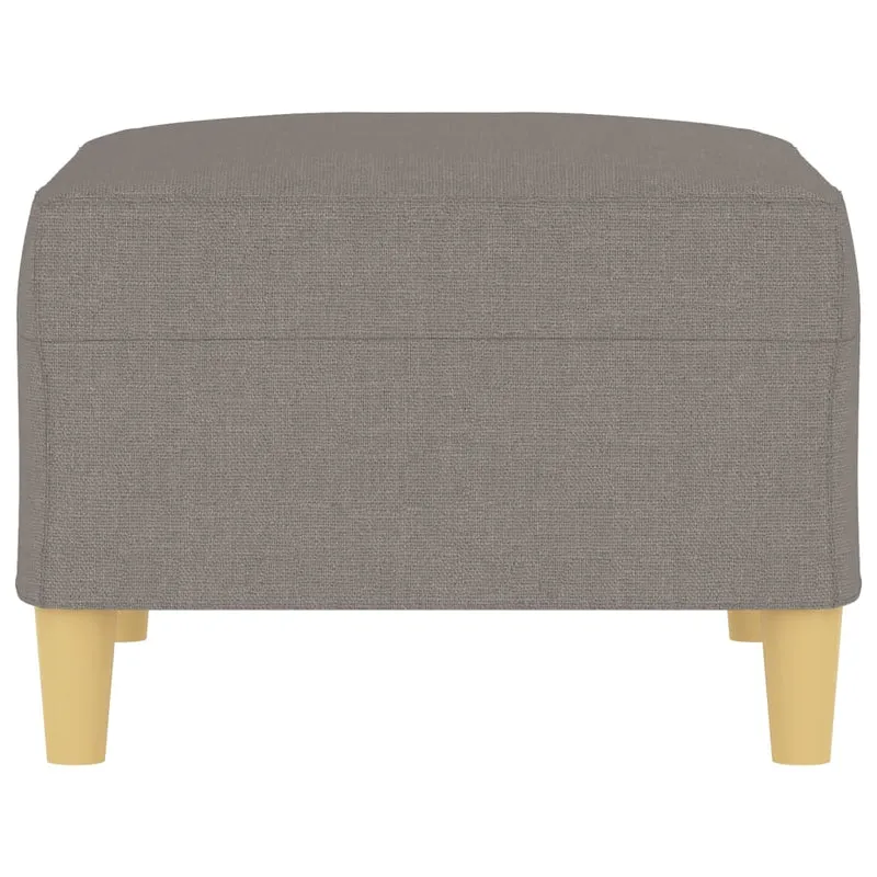 Repose-pieds tabouret 70 x 55 x 41 cm tissu taupe DEC030639