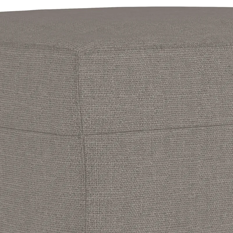 Repose-pieds tabouret 70 x 55 x 41 cm tissu taupe DEC030639