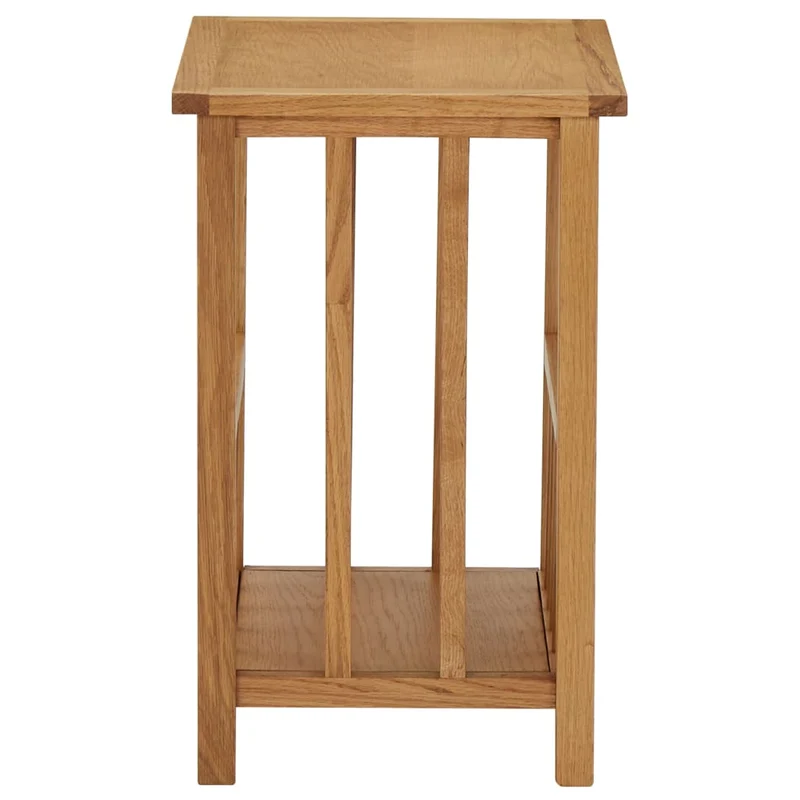 Porte revues table d'appoint 45 x 35 x 55 cm bois de chêne marron DEC032579