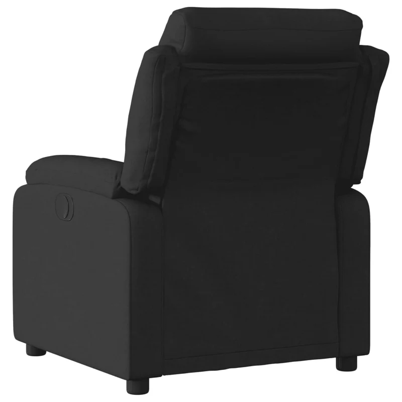 Fauteuil relax TV fonction d'inclinaison électrique très confortable en tissu noir DEC028503
