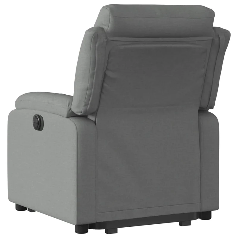 Fauteuil relax TV fonction de levage électrique très confortable en tissu gris DEC028364
