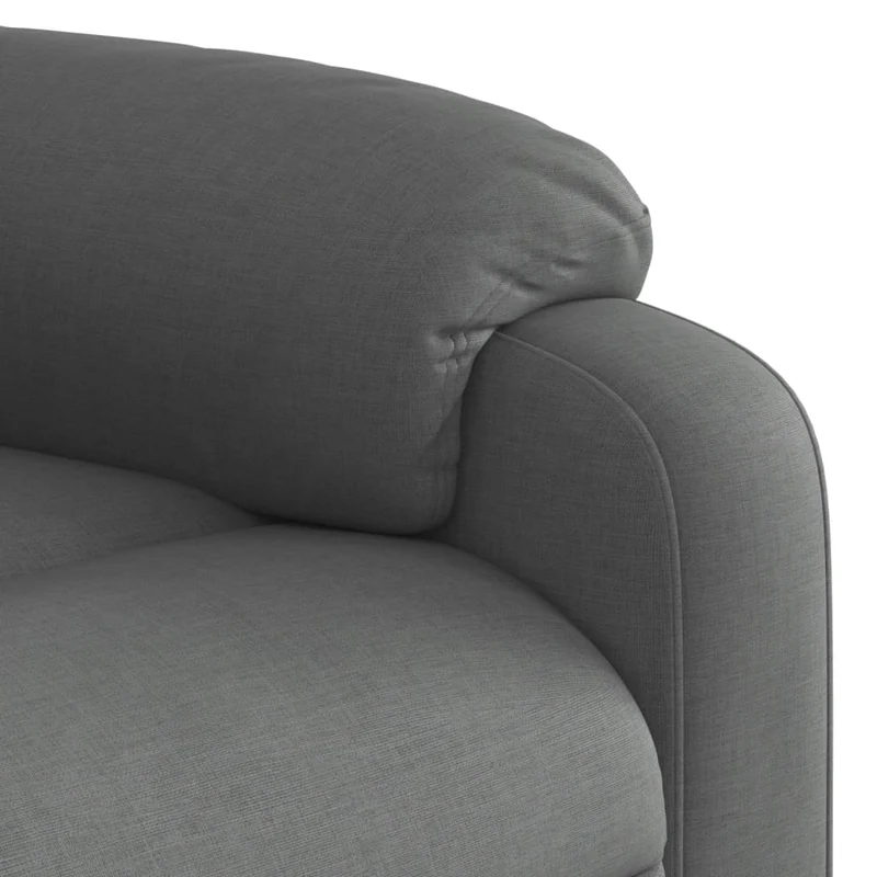 Fauteuil relax TV fonction d'inclinaison électrique très confortable en tissu gris DEC028344