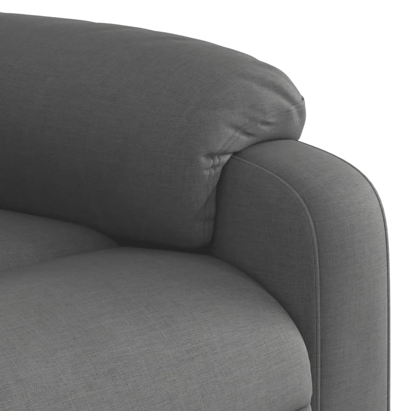 Fauteuil relax TV rembourrage confortable fonction d'inclinaison manuelle en tissu gris DEC027958