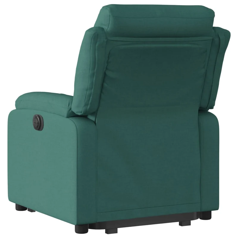 Fauteuil relax TV rembourrage confortable fonction de levage électrique en tissu vert foncé DEC028230
