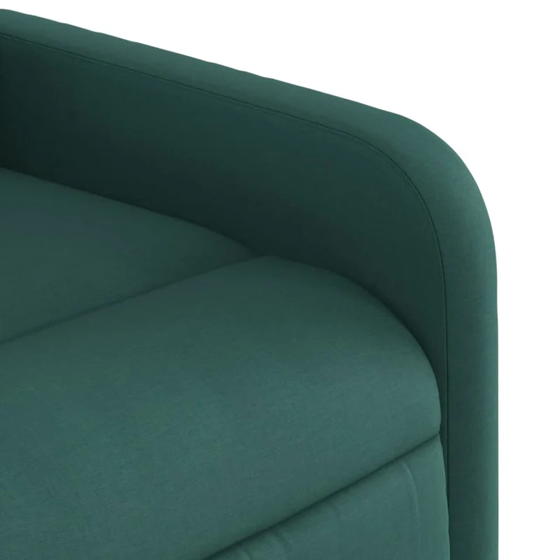 Fauteuil relax TV rembourrage confortable fonction d'inclinaison manuelle en tissu vert foncé DEC028215