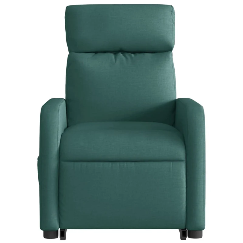 Fauteuil relax TV fonction de levage électrique très confortable en tissu vert foncé DEC028609