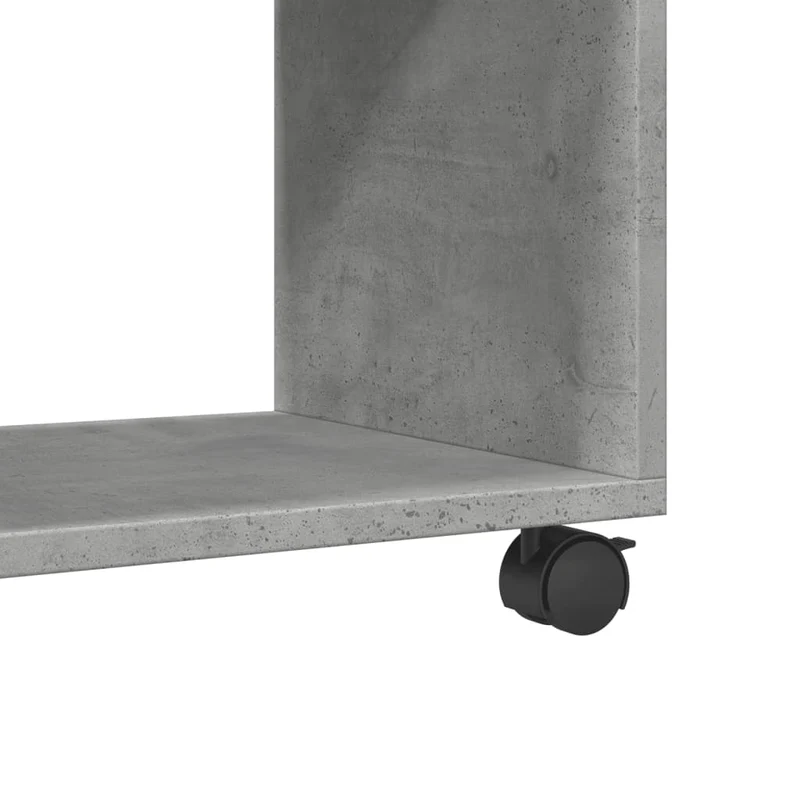 Table d'appoint sur roulettes 37 x 33 x 42,5 cm bois d’ingénierie gris DEC031388