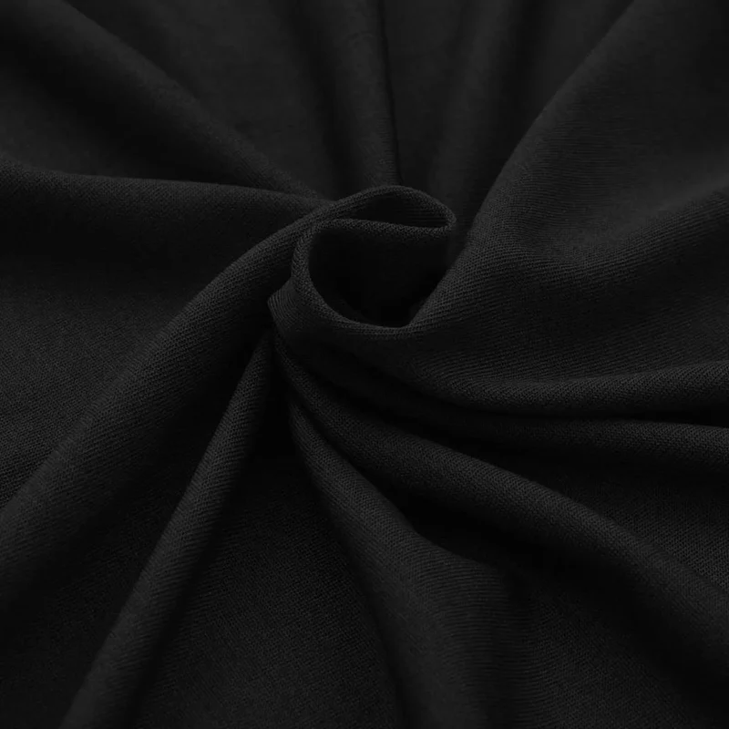 Housses extensibles pour table 2 pièces 120 x 60,5 x 74 cm Noir DEC022430