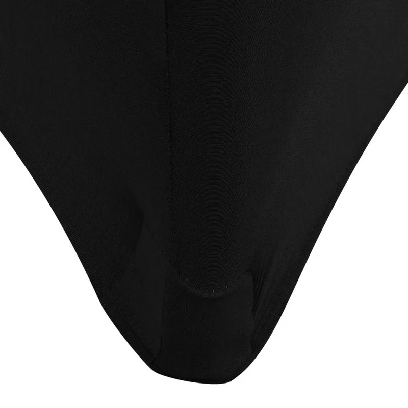 Housses extensibles pour table 2 pièces 120 x 60,5 x 74 cm Noir DEC022430