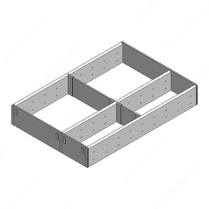 Ensemble modulable Orgaline pour ustensiles de cuisine, pour tiroir de 550 mm (22 po) de profondeur par 500 mm (20 po) de largeur