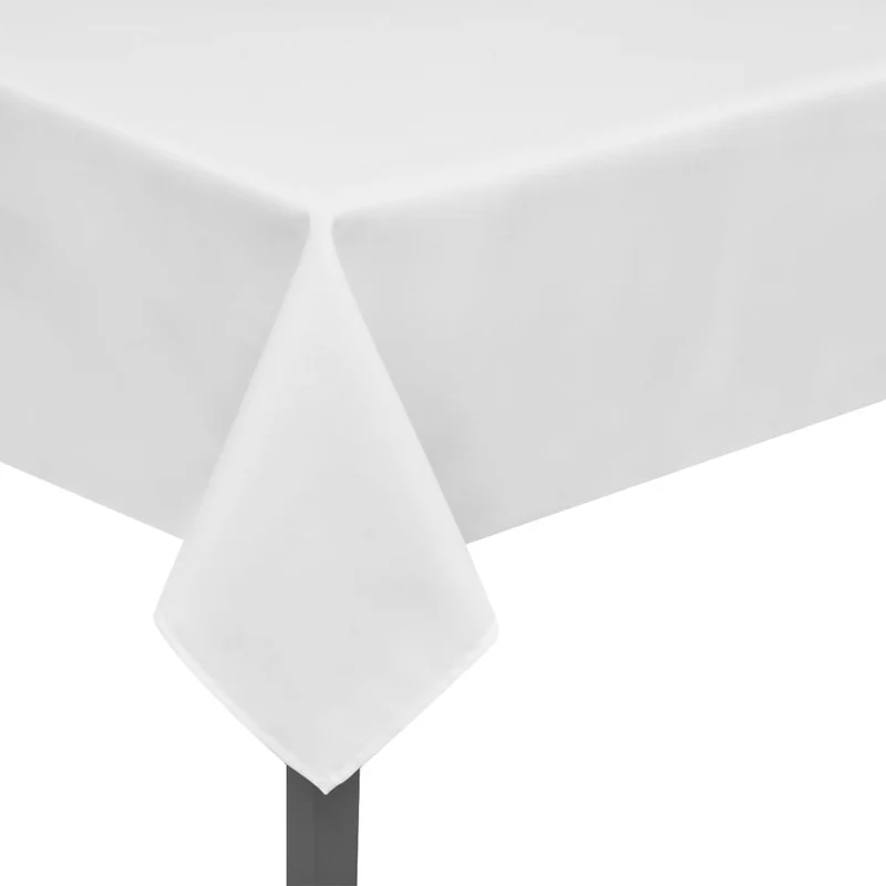 5 Nappes de table Blanc 220 x 130 cm DEC022303