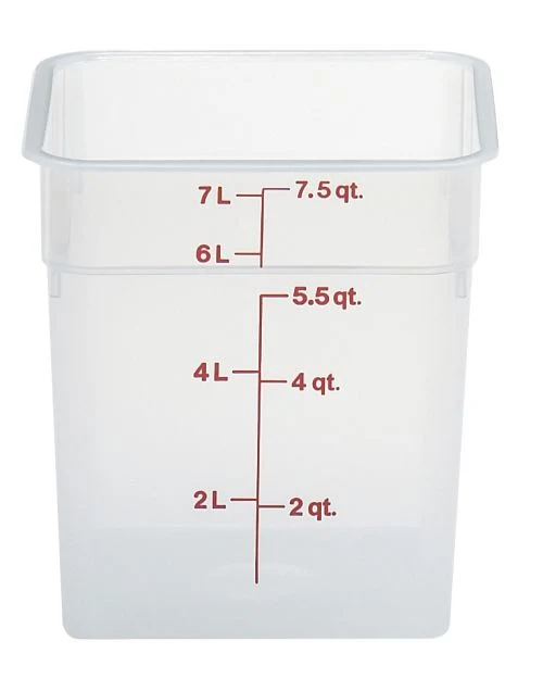 Boîte à provision en polypropylène translucide