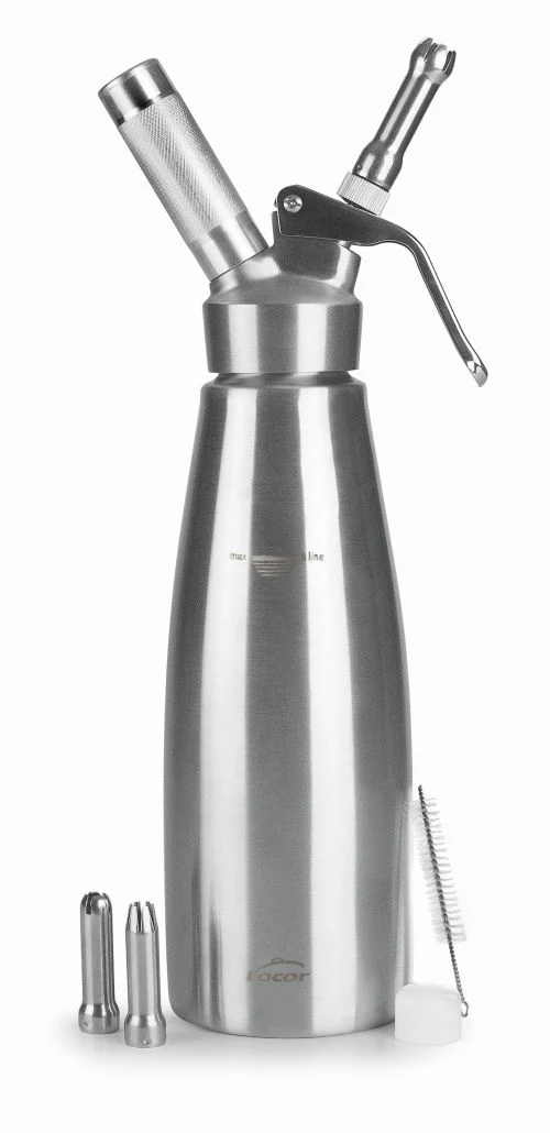 Siphon à crème inox Pro - pâtisserie et traiteurs