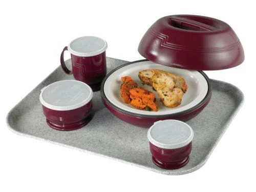 Plateau self service à rebord élevé