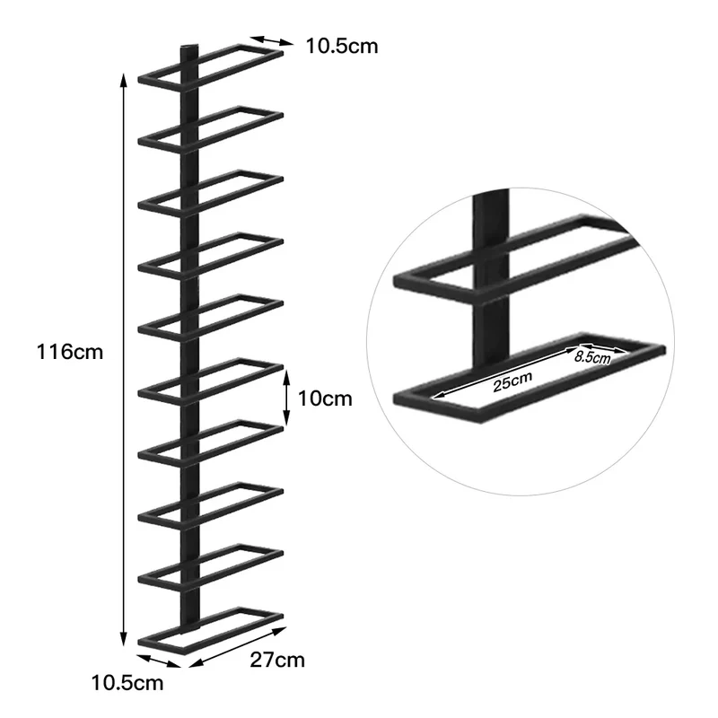 Porte-Bouteille Mural rack 10 Bouteilles