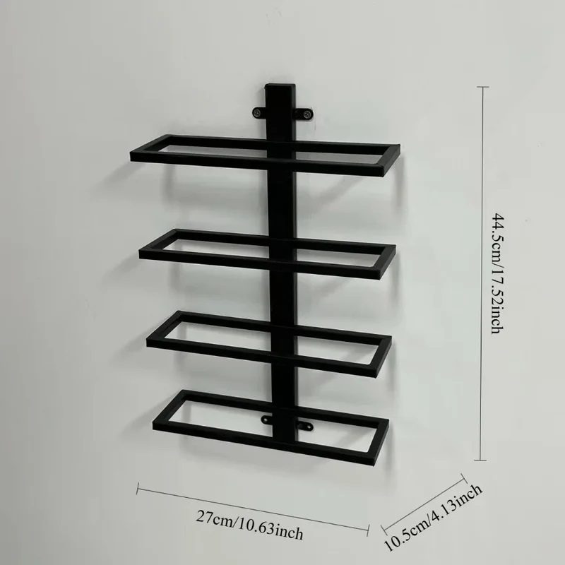 Porte-bouteille mural bronze - 4 Niveaux