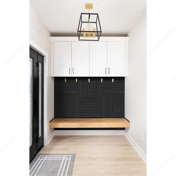 Ensemble de 6 tuiles rainurées acoustiques Kalmate - Chêne noir