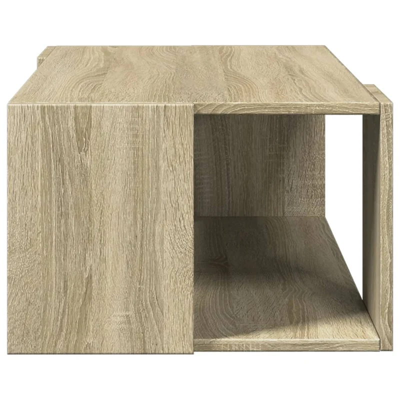 Table basse design moderne et contemporain 89,5 x 48 x 30 cm bois d'ingénierie couleur chêne DEC039021