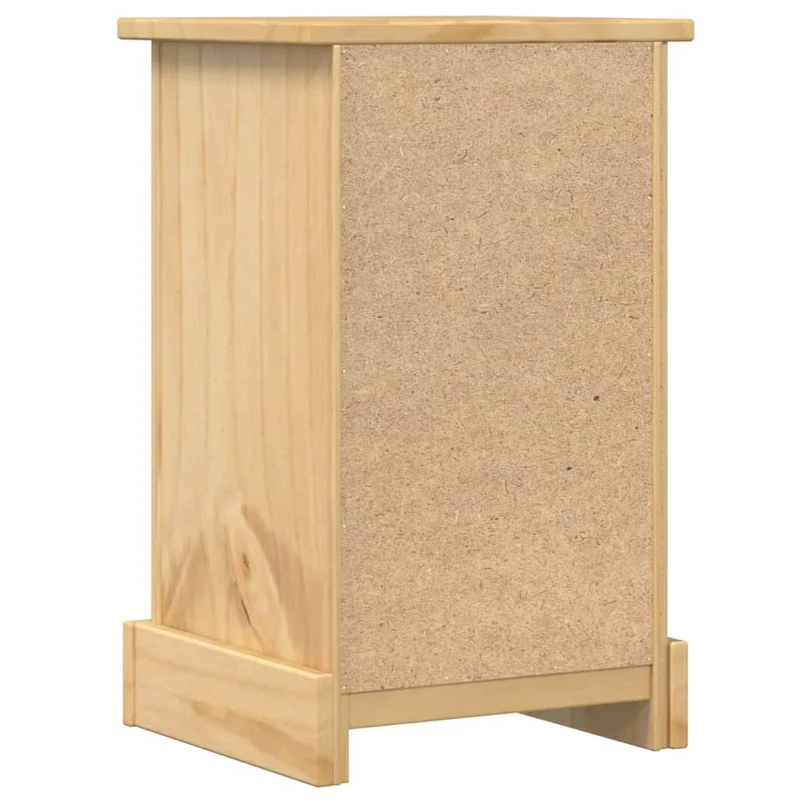 Table de chevet avec 3 tiroirs 35 x 32,5 x 58 cm bois de pin massif DEC033899