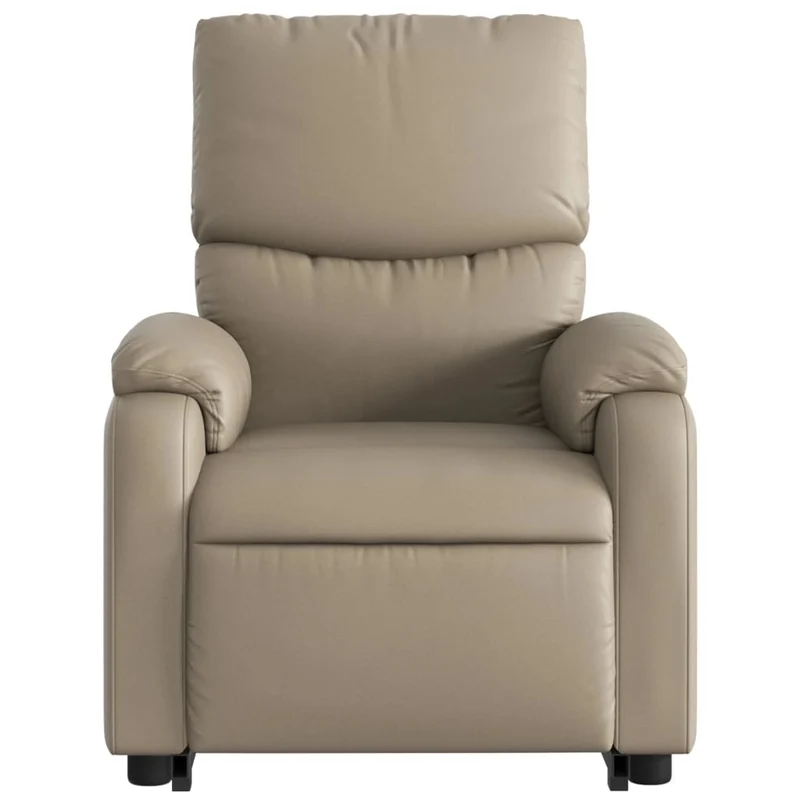 Fauteuil relax TV fonction de levage électrique très confortable en PVC couleur cappuccino DEC028251