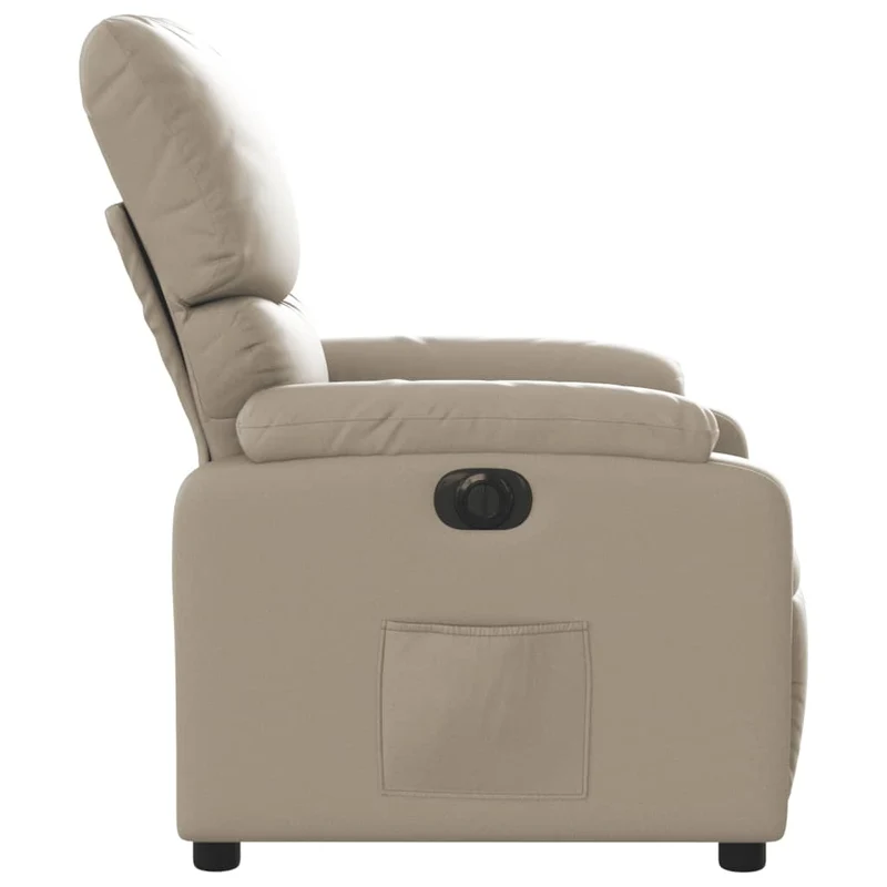 Fauteuil relax TV fonction d'inclinaison électrique très confortable en PVC couleur cappuccino DEC028243