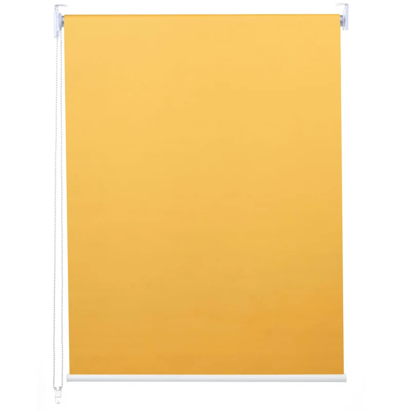 Store enrouleur de fenêtre occultant protection solaire store à tirage latéral 70x230cm opaque jaune 04_0004551