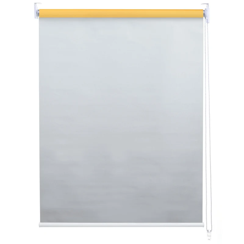 Store enrouleur de fenêtre occultant protection solaire store à tirage latéral 70x230cm opaque jaune 04_0004551