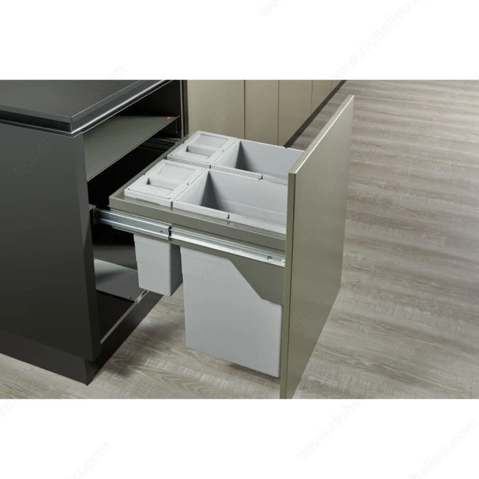 Centre de recyclage US Cargo avec fermeture en douceur