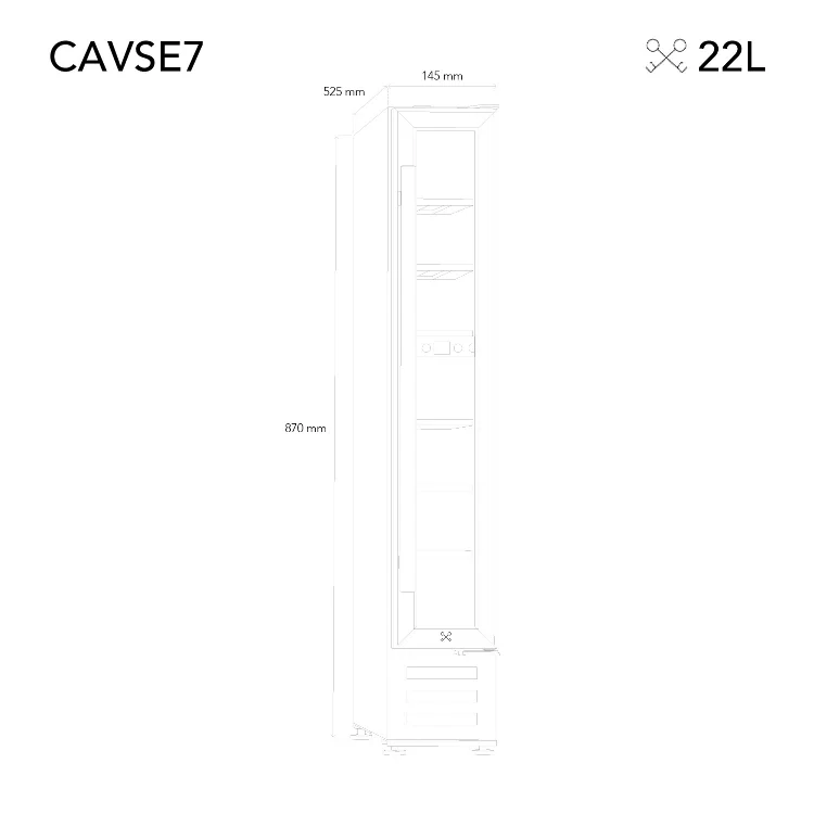 Cave à Vin 7 Bouteilles