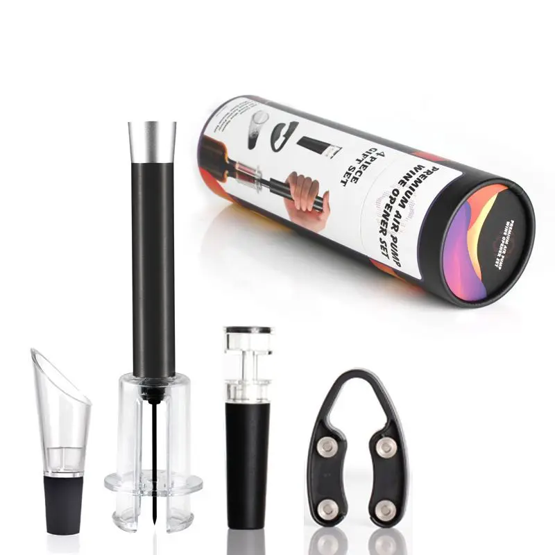 Tire-bouchon à air set 4 pièces coupeur capsule verseur bouchon bar cuisine