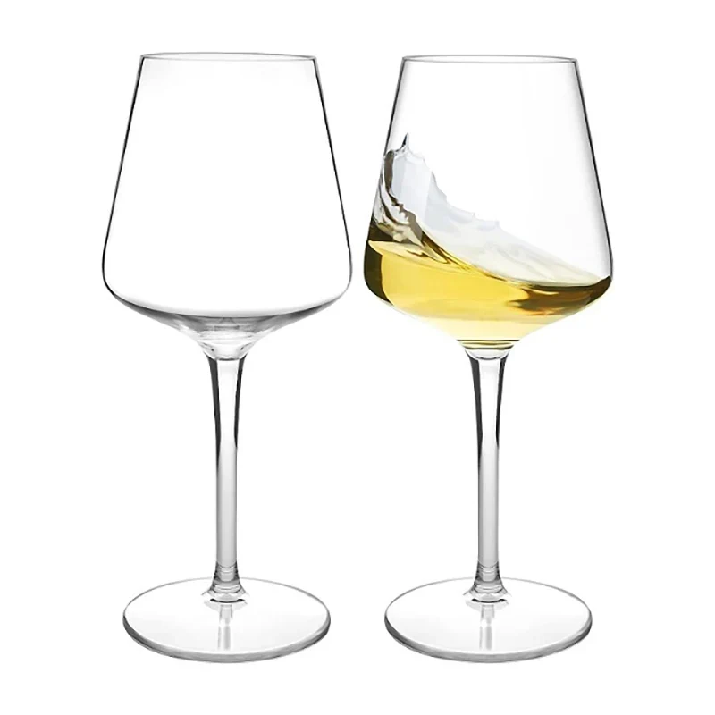 Lot verre tulipe vin - incassable plastique Tritan
