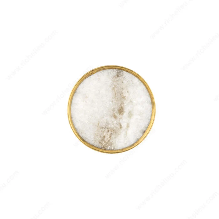 Bouton éclectique en marbre et laiton - 3010