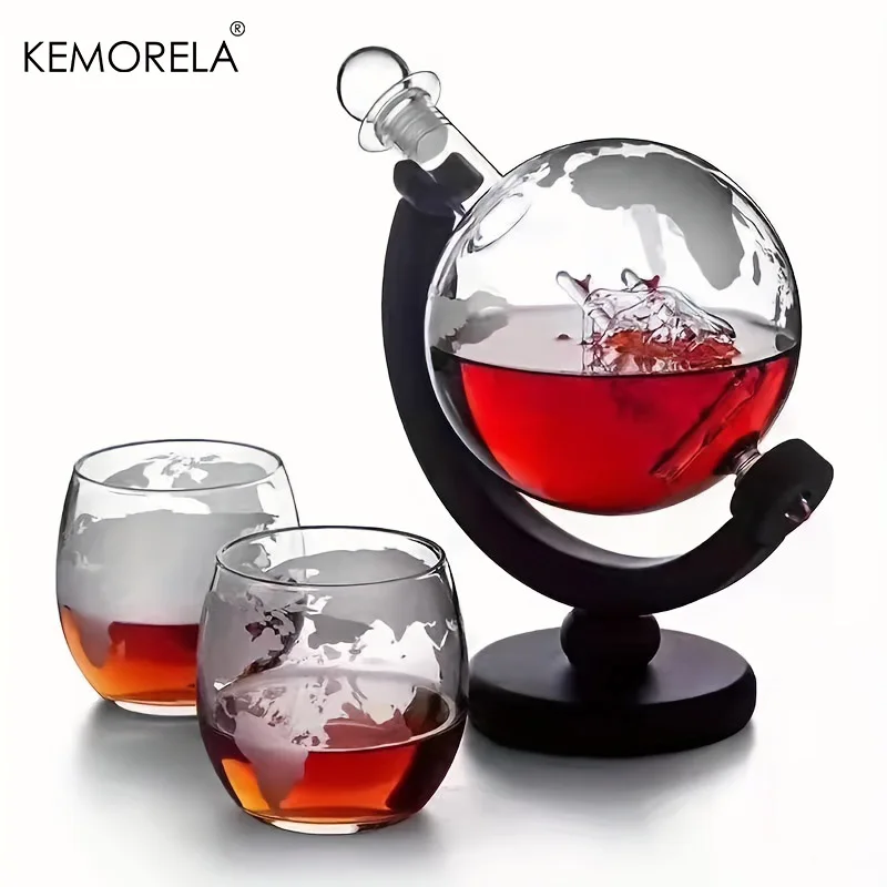 Carafe à whisky globe terrestre 900ml