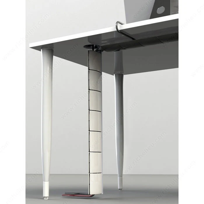 Colonne passe-fils verticale (sous le bureau)