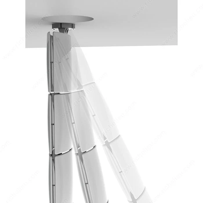Colonne passe-fils verticale (sous le bureau)