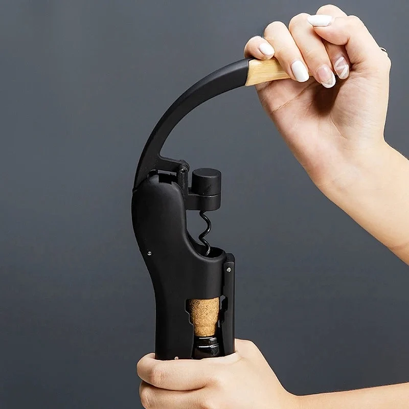 Tire Bouchon Levier | Black & Wood