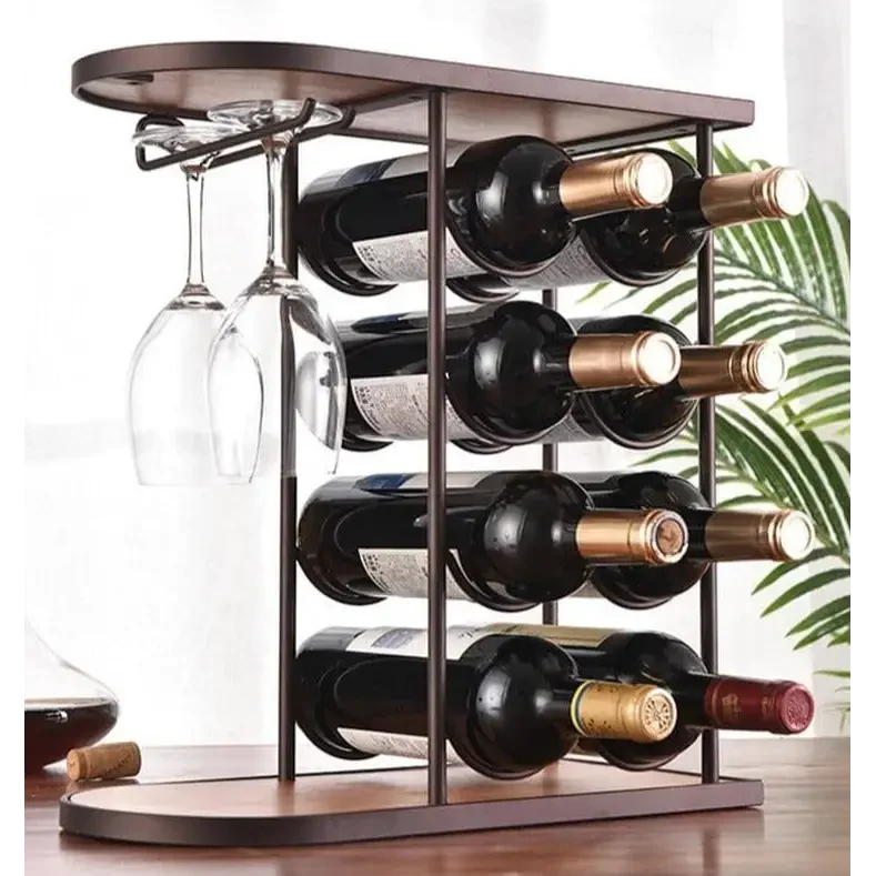 Porte Bouteille En Bois Tress'