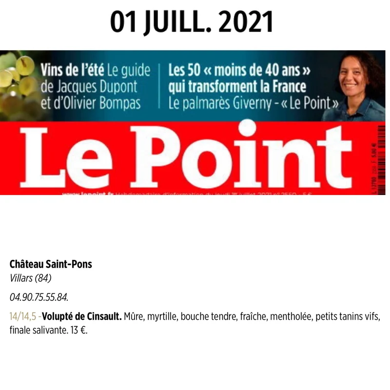 Les Justes Rouge Cinsault - AOC Ventoux 2024 Vin Biologique HVE