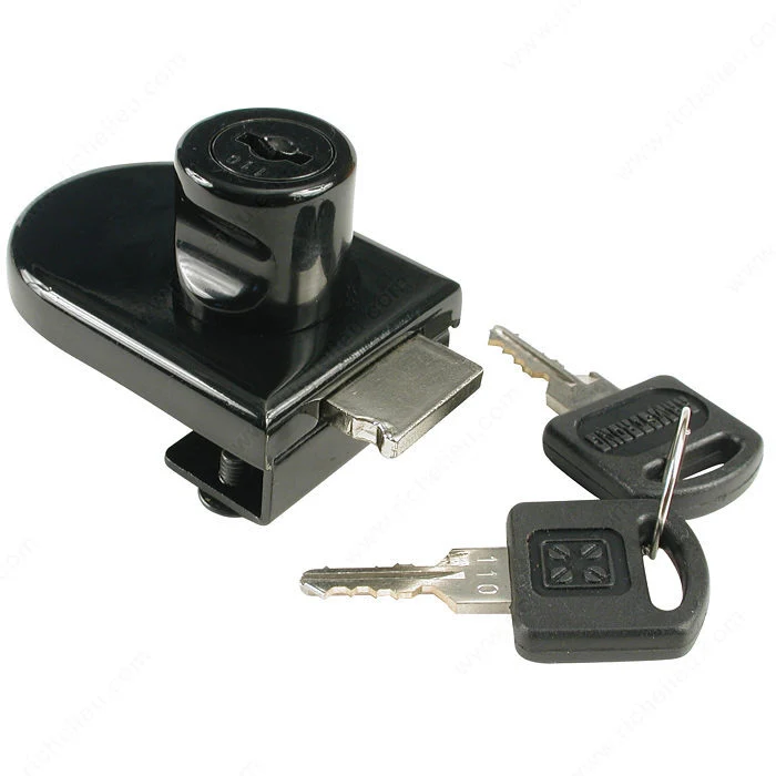 Serrure sans perforation pour porte vitrée