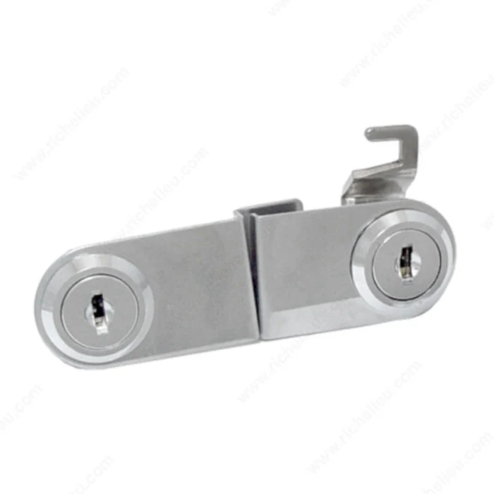 Serrures jumelles pour porte de verre
