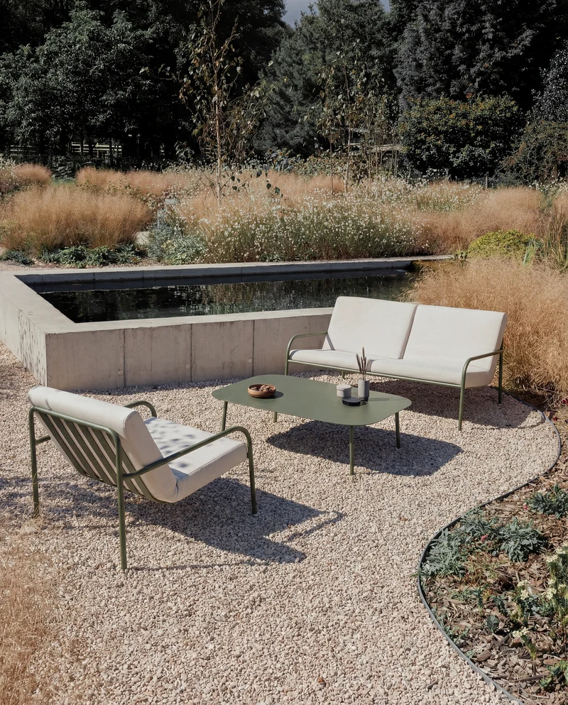 GARTEN LOUNGE SET (3 tlg.)