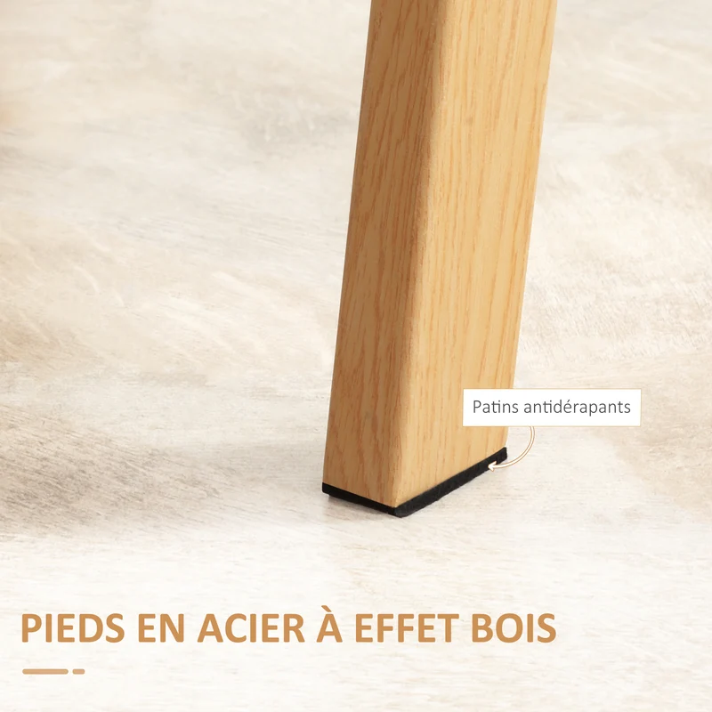 Table à manger cuisine 120 x 60 x 76 cm pour 4 personnes plateau entretien facile moderne en verre trempé transparent 21_0002317