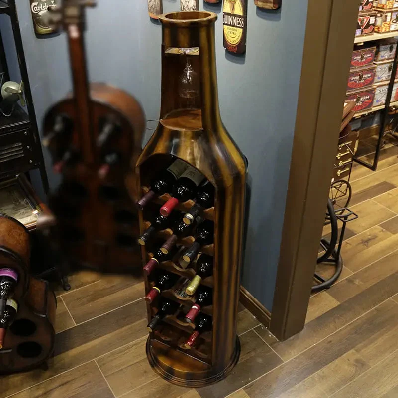 Porte Bouteille Bois Jéroboam