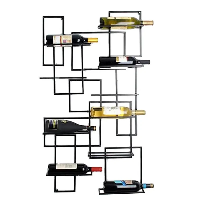 Porte Bouteille Mural Design Mondriano