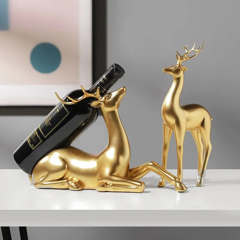 Porte Bouteille de Vin Cerf d'Or