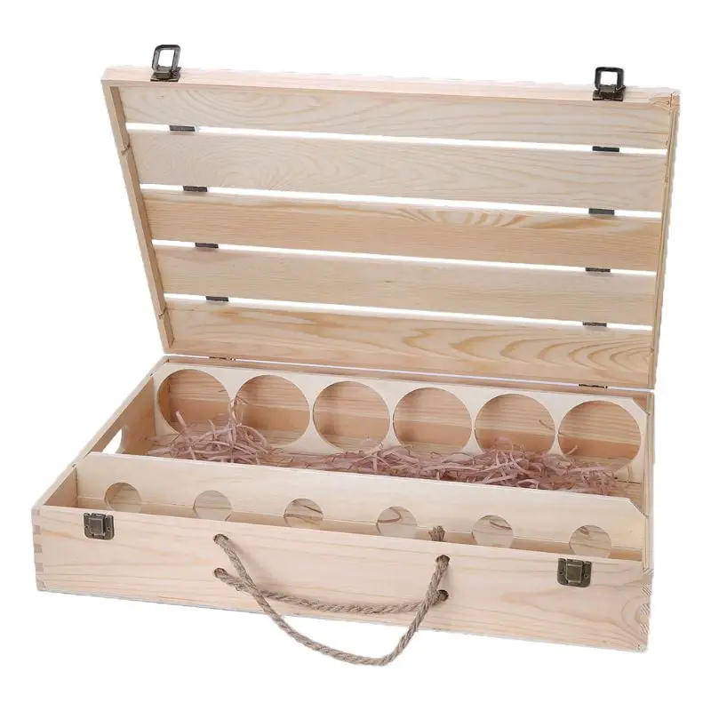Caisse De Vin Bois Personnalisée Leather
