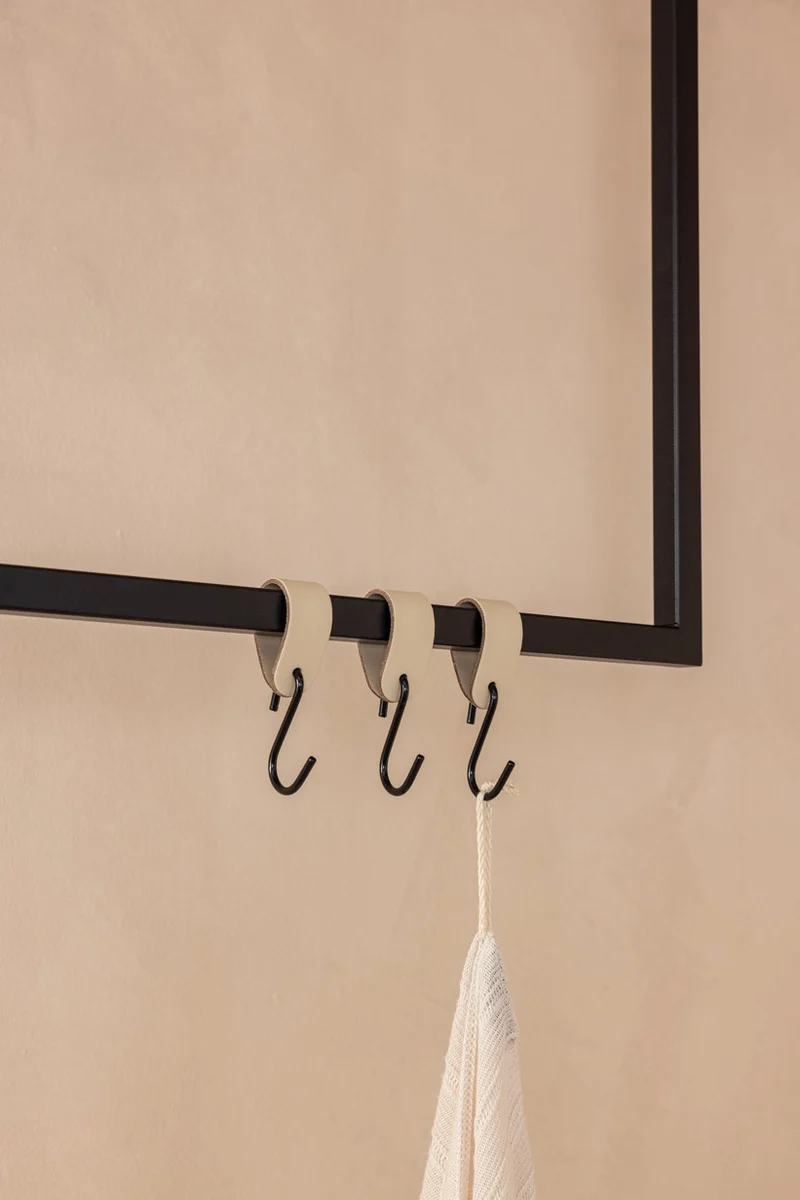 LEDER S-HAKEN (3er Set)