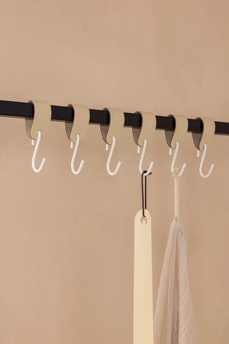 LEDER S-HAKEN (3er Set)