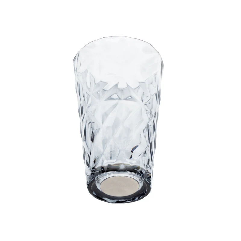 Magnet-Kunststoffglas LONGDRINK GREY PRISMA ohne Pad