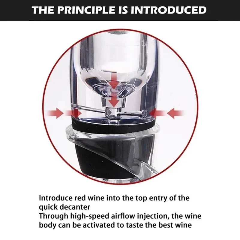 Aérateur de vin | Magic Decanter Luxe avec support